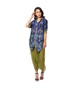 Printed Top With Dhoti Pants