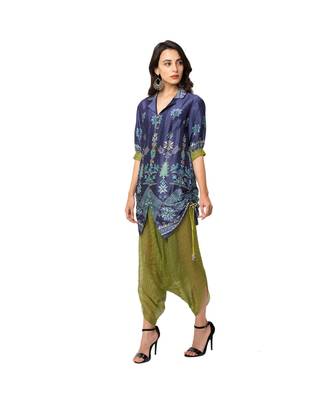 Printed Top With Dhoti Pants 3