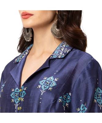 Printed Top With Dhoti Pants 4