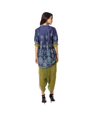 Printed Top With Dhoti Pants 5