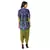 collar jacket with front opening and baloon sleeves is paired with dhoti pants