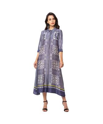 Printed Asymmetrical Dress 1