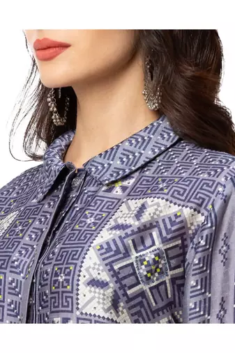 Printed Asymmetrical Dress