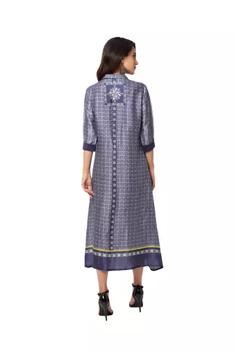 Printed Asymmetrical Dress