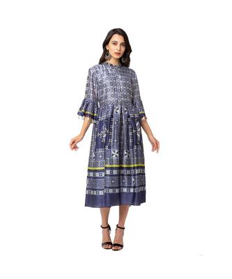 Printed Asymmetrical Dress 2