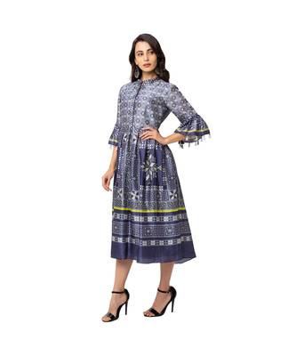 Printed Asymmetrical Dress 3