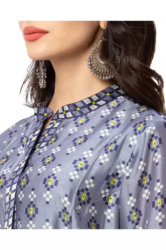 Printed Asymmetrical Dress