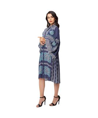 Printed Dress With Flared Sleeves 3
