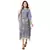 kaaftaan printed dress with with printed tie up