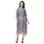 kaaftaan printed dress with with printed tie up