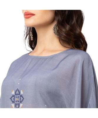 Printed Kaftaan Dress With Tie-Up 4