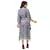 kaaftaan printed dress with with printed tie up