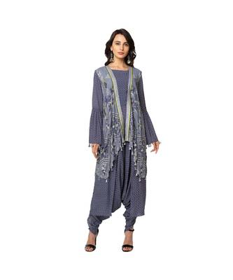Printed Jumpsuit With Asymmetrical Printed Jacket 1