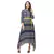 printed asymetrical dress with tie up belt