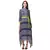 printed asymetrical dress with tie up belt