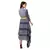 printed asymetrical dress with tie up belt
