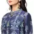 printed jacket with collar and zipper paired with printed drape skirt