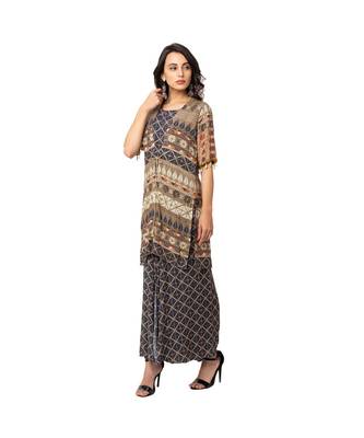 Printed Jumpsuit With Embroidered Jacket 3