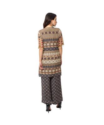 Printed Jumpsuit With Embroidered Jacket 5