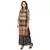 printed flared pants is paired with collar kurta with side slits