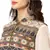 plain kurta paired with printed dhoti and nehru jacket