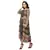 printed crop op with printed dhoti skirt which has belt detail is paired with printed organza jacket