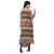 printed crop op with printed dhoti skirt which has belt detail is paired with printed organza jacket