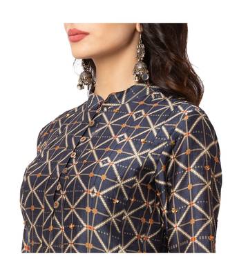 Printed Tunic With Flared Pants And Dupatta 4