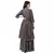 chinese flat collar printed kurta paired with kali pants and printed organza dupatta