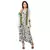 printed dhoti jumpsuit is paired with net jacket
