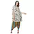 printed collar kurta with angel sleeves is paired with dhoti pants