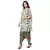 printed collar kurta with angel sleeves is paired with dhoti pants