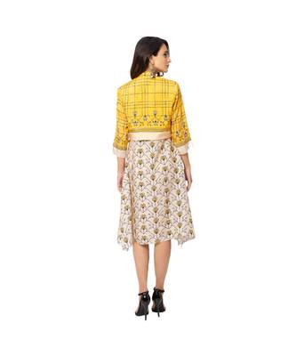 Asymmetrical Printed Dress With Jacket 5