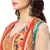 saree style dress with waist cuts and metal belt is paired with net jacket