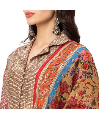 Yellow Malaysian Silk Printed Lehenga Set 4