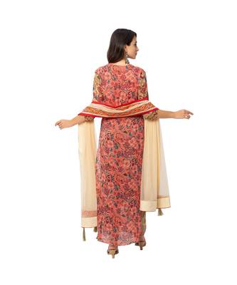 Yellow Printed Kurta Set 5