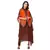 asyemtrical dress is paired with kaftaan jacket