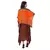 asyemtrical dress is paired with kaftaan jacket