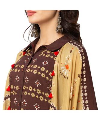 Asyemtrical Dress Is Paired With Kaftaan Jacket 4