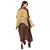 asyemtrical dress is paired with kaftaan jacket