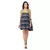 printed rushed short dress with v neck