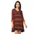 printed rushed short dress with v neck