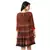 printed rushed short dress with v neck