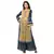 kurta with gatheres at waist having metal belt detail and bell sleeves is paired with printed flared pants