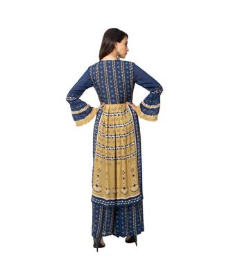 Printed Tunic With Bell Sleeves With Palazzos 5
