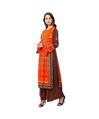 Printed Tunic With Bell Sleeves With Palazzos 3