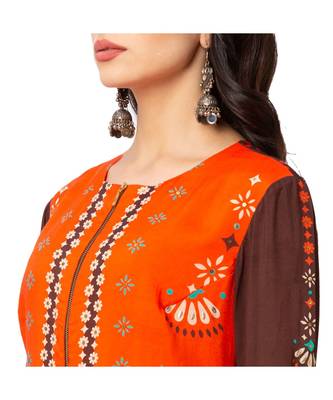 Printed Tunic With Bell Sleeves With Palazzos 4