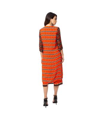 Printed Dress With Printed Jacket 5