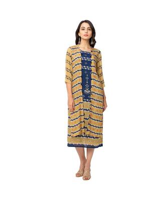Printed Dress With Printed Jacket 1