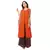 printed front slit kurta with pants